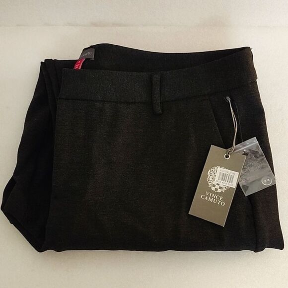 VINCE CAMUTO Style 9199348 Dark Heather Grey Thick Viscose± Warm Pant Size 14 - Picture 2 of 14